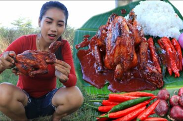 Amazing cooking chicken roasted with chili sauce recipe - Amazing video