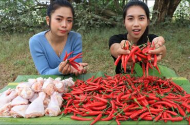 How to cooking chicken leg crispy recipe with chili in my homeland