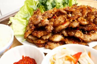 CRYPSY PORK WITH CHILI   How to make cripsy pork with chili 1080p