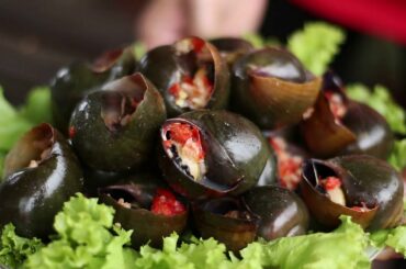 How to cook snail chili sauce recipe | Cooking Snail bbq eat with Chili Sauce | Global Natural life