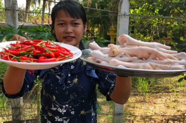 Cooking Grill Chicken Feet With Chili Recipe Spicy Taste - Cooking With Hanna