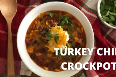 Turkey Chili in Crockpot | 12 Days of Christmas Series (Day 6)