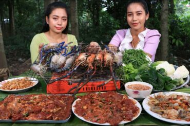 BBQ Beef with sea food with chili sauce recipe