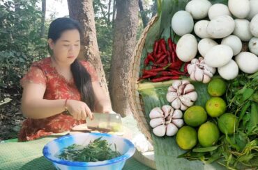 Secret Tasty Grilled duck baby with chili sauce recipe - Amazing Eggs recipe - Villager Cooking