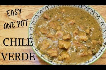 EASY ONE POT CHILE VERDE RECIPE | no fresh tomatillos required |