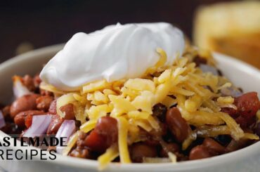 Simple & Delicious Six-Ingredient Chili For Cozy Weeknight Dinners | Tastemade