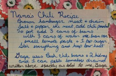Nana’s Chili Recipe Adapted for Slow Cooker - Preserving Recipes