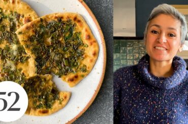 Chetna Makes Green Chile Naan | At Home With Us