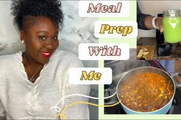 EASY HEALTHY VEGETARIAN CHILI & CELERY JUICE | Meal Prep With Me!
