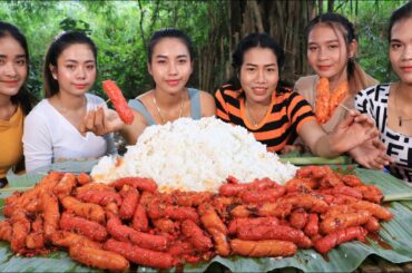 Wow cooking hot dog stir-fry with chili and rice recipe in my family