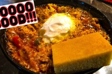 Easy Keto Chili Recipe & The BEST Keto Cornbread Recipe I Low Carb Keto Chili I Dairy Free Chili