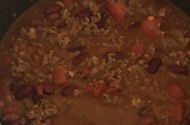My homemade chili for Sunday dinner what’s for dinner