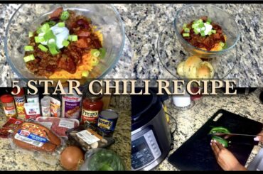 COOK WITH ME: 5 STAR CHILI RECIPE | QUICK AND EASY 20 MIN MEAL!