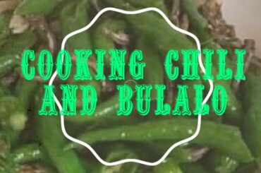 COOKING CHILI AND BULALO