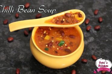 Mexican Chili Bean Soup I How to make Mexican Chili Bean Soup at Home I #spicysoup #chilibeansoup