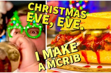 Christmas Eve Eve, So much Cooking! We make Walt Disney's Chili and Homemade (better then) McRib's