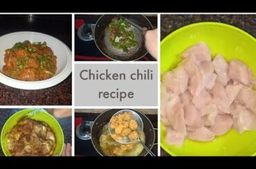 Dry Chicken chili recipe // Restaurant style chicken recipe // Chinese recipe
