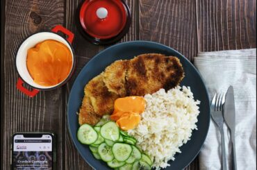 Christmas Ham Schnitzel with Pickled Cucumber and Chili Mayonnaise Recipe