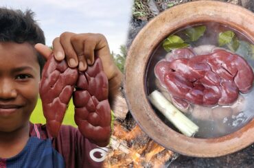 Easy Cow Kidney Cooking with Chili Sauce Recipe / Kdeb Cooking