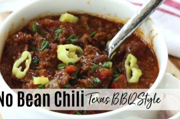 NO BEAN CHILI SLOW COOKER | Texas BBQ Chili