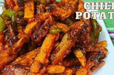 Kids's Favorite Honey Chili Potato Recipe In Hindi|Chinese Snacks Recipe In Desi Style|Chili Potato