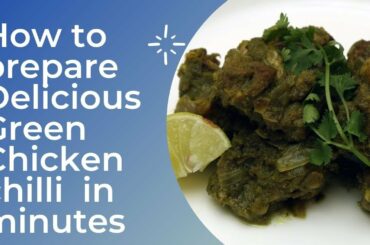 How to make  Green Chicken Chili in minutes