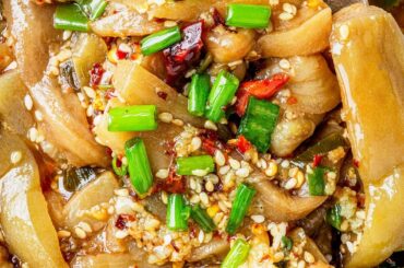 Yummy spicy eggplant