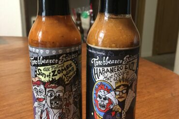 Thought I’d share my little gift from my partner. We already loved the Zombie wing sauce and Habanero Evil is very tasty and a nice medium heat for those that can’t do the crazy stuff.