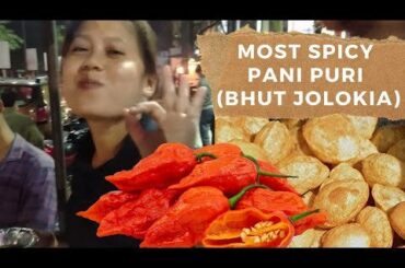 Ghost Pepper Water Balls | BHUT JOLOKIA Pani Puri | Indian Street Food