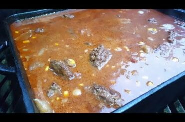 Block House Burger Chili con Carne, Asbach Uralt & jumbo white Beans