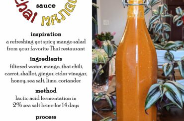 Thai Chili Mango Hot Sauce Bottled Up