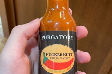 Got enrolled in Puckerbutts Hot Sauce of the Month club for Christmas! This is my first sauce from it.
