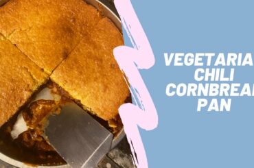 Vegetarian Chili Cornbread Pan