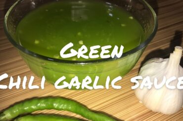 Schezwan Sauce Recipe |Homemade Chili Sauce |How To Make Green Chili Garlic Sauce At Home |Homemade