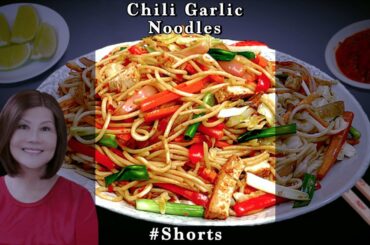 Chili Garlic Noodles Indo-Chinese Recipe #Shorts