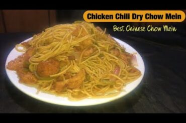 Chicken Chili Dry Chow Mein | Best Chinese Chicken Chow Mein Recipe By SKH