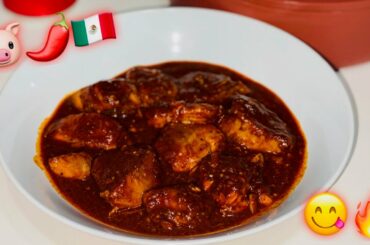 Receta de Puerco en Chile Rojo | Pork tenderloin Recipe