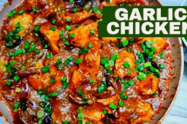 How to make Garlic chicken | Garlic chicken with dry chili | Spicy garlic chicken recipe