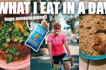 WHAT I EAT IN A DAY AS A TRIATHLETE #29 | + HUGE Announcement!!!