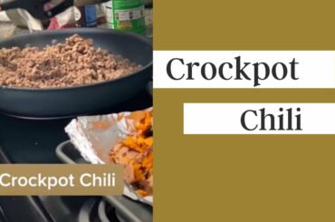 Crockpot chili (speed through)