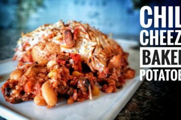 Super Easy Chili Cheese Potatoes (Vegan) | #shorts