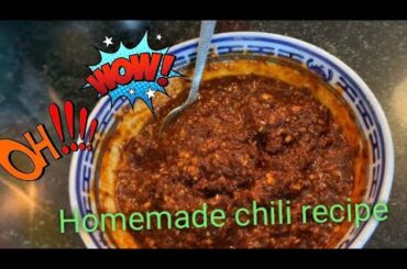 Homemade chili recipe