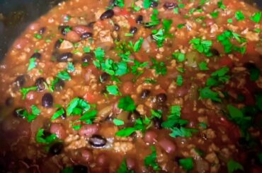 Turkey Chili Recipe- How to make homemade make easy turkey chili