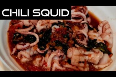 HOW TO COOK CHILI SQUID WITH BASIL| THAI FOOD| lizasfergie vlog