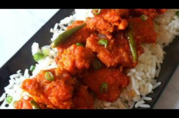 Delicious Chicken chili gravey with boil race