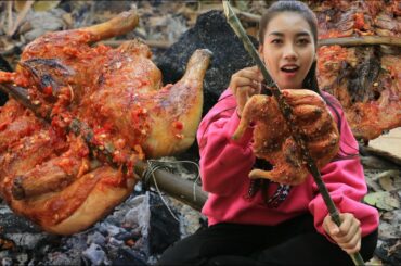 Amazing cooking chicken roasted with chili sauce recipe - Amazing video