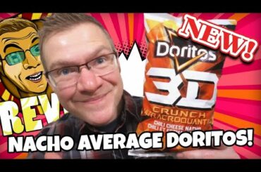 NEW! DORITOS 3D CRUNCH CHILI CHEESE NACHO!! TASTE & REVIEW!!