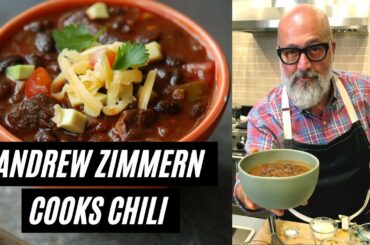 Andrew Zimmern Cooks: Chili with Corn Pones