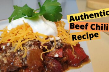 Beef Chili Recipe - How to make a great authentic Beef Chili Con Carne