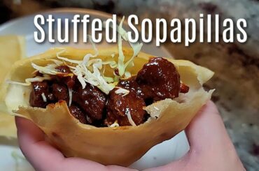STUFFED SOPAPILLAS | How To Make Sopapillas | Chile Colorado Recipe